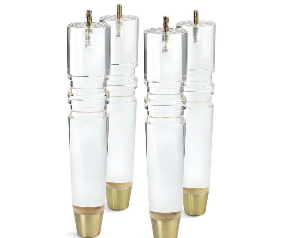Jerever 12 Inch Acrylic Furniture Legs Set Of 4